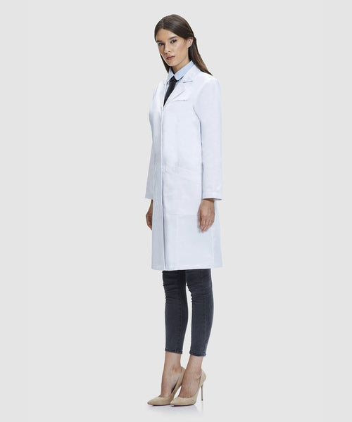NY Threads Ny Threads Professional Lab Coat For Women, Full Sleeve Cotton  Blend Long Medical Coat (White, 3X-Large)